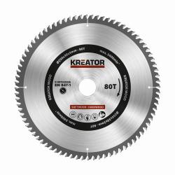 Kreator Pilový kotouč KRT020426 na dřevo 250mm, 80T Kreator Pilový kotouč KRT020426 na dřevo 250mm, 80T