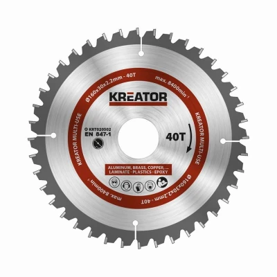 Kreator Pilový kotouč KRT020502 univerzální 160mm, 40T Kreator Pilový kotouč KRT020502 univerzální 160mm, 40T