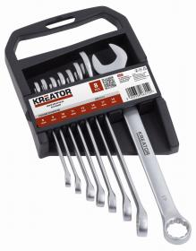 Kreator Sada klíčů KRT500007 očkoploché 8-19mm, 8ks
