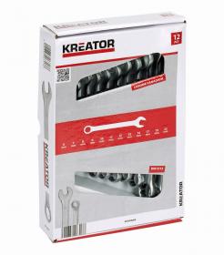 Kreator Sada klíčů KRT500009 očkoploché 8-22mm, 12ks