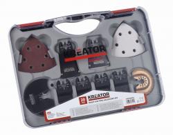 Kreator Sada příslušenství KRT990050 pro oscilační brusky 20ks Kreator Sada příslušenství KRT990050 pro oscilační brusky 20ks