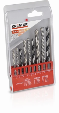 Kreator Sada vrtáků KRT012501 SET 9 ks Kreator Sada vrtáků KRT012501 SET 9 ks