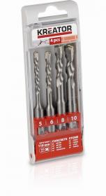 Kreator Sada vrtáků KRT012601 SDS Plus 4ks, 110mm Kreator Sada vrtáků KRT012601 SDS Plus 4ks, 110mm