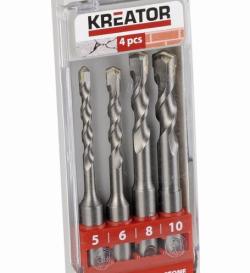 Kreator Sada vrtáků KRT012601 SDS Plus 4ks, 110mm