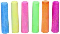Křídy barevné chodníkové Fluo kulaté set 20ks v kyblíku