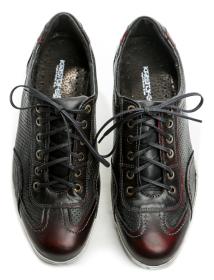 Kristofer 892 BSV čierne bordové pánske poltopánky