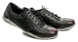 Kristofer 892 BSV čierne bordové pánske poltopánky