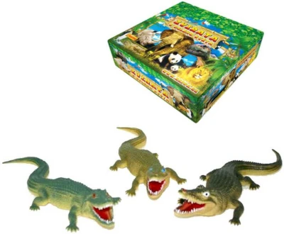 Krokodýl 38 cm 3 druhy Aligátor GUMA