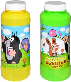 KRTEK (Krteček) Bublifuk maxi 240ml bublifukovač v plastové láhvi 3 barvy