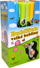 KRTEK (Krteček) Bublifuk tyč 120ml dětský bublifukovač velké bubliny 3 barvy