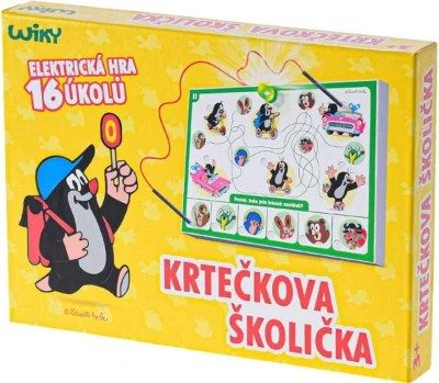 KRTEK (Krteček) Hra výuková elektrická Krtečkova školička 16 úkolů na baterie Světlo