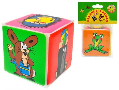 KRTEK (Krteček) Kostka soft baby pískací měkká Krtek a jeho kamarádi KRTEK (Krteček) Kostka soft baby pískací měkká Krtek a jeho kamarádi