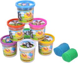 KRTEK (Krteček) Modelína 140g dětská modelovací hmota v kelímku 8 barev