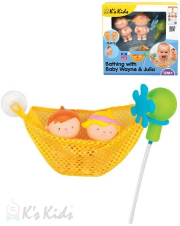 Ks Kids Baby koupání s Waynem a Julií set 2 panenky se sprchou do vany Ks Kids Baby koupání s Waynem a Julií set 2 panenky se sprchou do vany