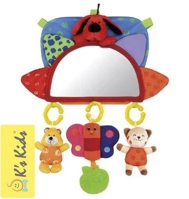 Ks Kids Baby návlek na opierku so zrkadielkom a závesnými hračkami do auta Ks Kids Baby návlek na opierku so zrkadielkom a závesnými hračkami do auta