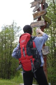 Kubisport Batoh Mountains 50 L na horskou turistiku červený