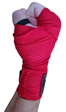 Kubisport Boxerské bandáže na ruce elastické 3 m červené
