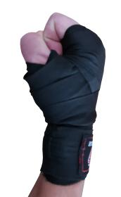 Kubisport Boxerské bandáže na ruce elastické 4,5 m černé