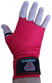 Kubisport Boxerské bandáže na ruce elastické 4,5 m červené (VÝPRODEJ)