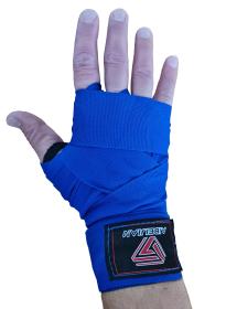 Kubisport Boxerské bandáže na ruce elastické 4,5 m modré