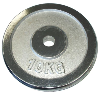 Kubisport Chromované závaží 10kg - NA OSU O PRŮMĚRU 28mm Kubisport Chromované závaží 10kg - NA OSU O PRŮMĚRU 28mm