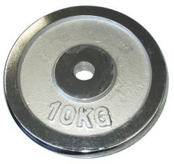 Kubisport Chromované závaží 10kg - NA OSU O PRŮMĚRU 28mm