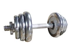 Kubisport Činka nakládací, jednoruční, chromová 12 kg
