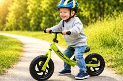 Kubisport Detské odrážadlo CSK31K plastové kolesá 12 zelená