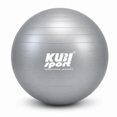 Kubisport Gymnastický míč 650 mm, nosnost 150 kg, stříbrný Kubisport Gymnastický míč 650 mm, nosnost 150 kg, stříbrný