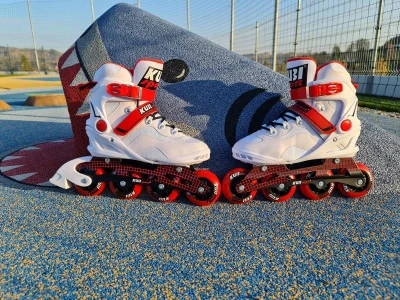 Kubisport CS320K bílé inline brusle