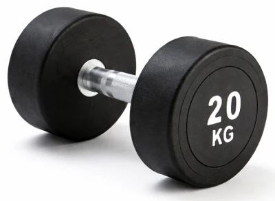 Kubisport Jednoruční činka 20 kg oválná černá