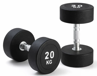 Kubisport Jednoruční činka 20 kg oválná černá
