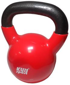 Kubisport Kettlebell 12 kg litina s vinylovým potahem