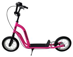 Kubisport 12 Mistral růžová koloběžka s nafukovacími koly