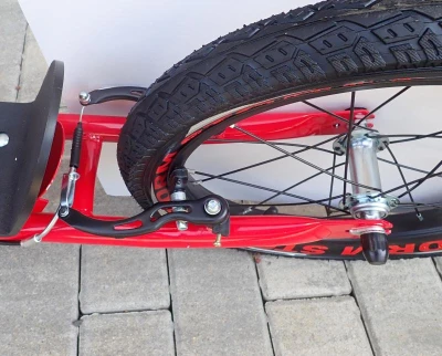 Kubisport Storm 20/16 bílo-červená koloběžka