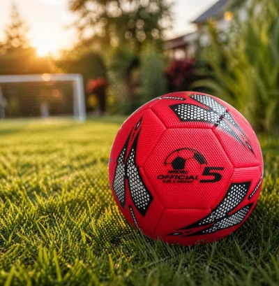 Kubisport K5/1K Kopací míč velikost 5 - červený