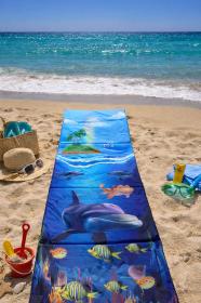 Kubisport Lehátko plážové skládací - líbivý potisk podmořský svět