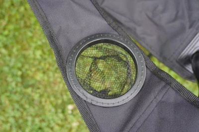 Kubisport Ľahké skladacie kreslo čierne (VÝPREDAJ)
