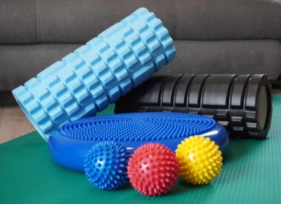 Kubisport Masážní válec - roller, MODRÝ