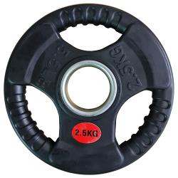 Kubisport Náhradný pogumovaný kotúč s úchopmi 2,5kg - priemer 50 mm