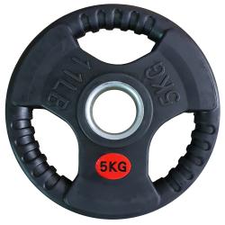 Kubisport Náhradný pogumovaný kotúč s úchytmi 5kg - priemer 50 mm