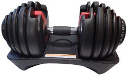 Kubisport Nastavitelná jednoruční činka 15v1 hmotnost 24 kg