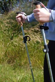 Kubisport Speciální skládací 5-dílné trekingové hole - 1 pár