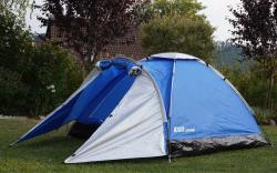 Kubisport Stan monodome pro 3 osoby s předsíňkou - modrý