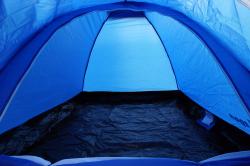 Kubisport Stan monodome pro 3 osoby s předsíňkou - modrý