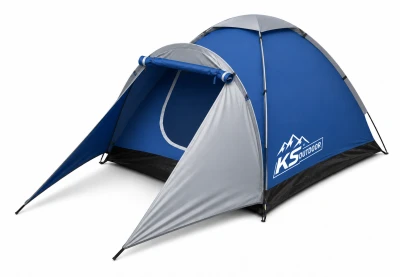 Kubisport Stan monodome pro 3 osoby s předsíňkou - modrý
