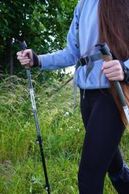 Kubisport Trekingové hole s rychloupínáním 1 pár - modré (VÝPRODEJ)