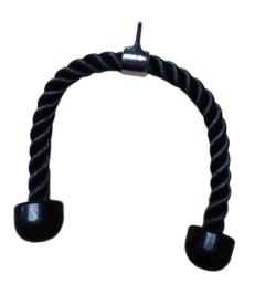 Kubisport Tricepsové lano k posilovacím věžím 65 cm