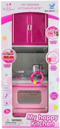Kuchyňská linka dětská na baterie set s troubou a doplňky Světlo Zvuk plast Kuchyňská linka dětská na baterie set s troubou a doplňky Světlo Zvuk plast