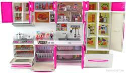 Kuchyňská linka dětská na baterie set s troubou a doplňky Světlo Zvuk plast